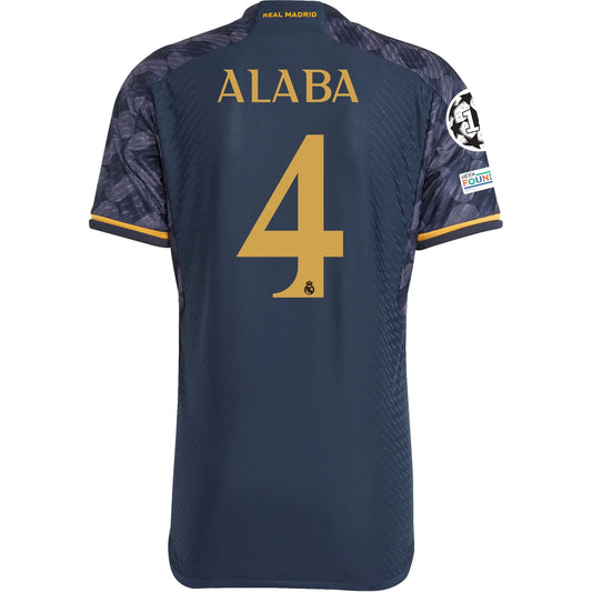 Adidas Men's David Alaba Real Madrid 23/24 Authentic Away Jersey