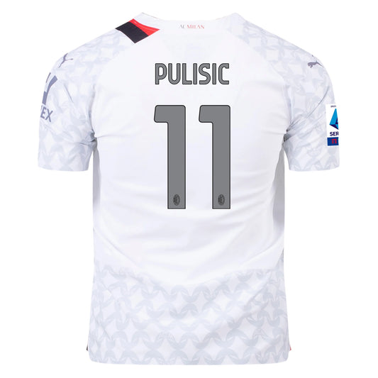 Puma Men's Christian Pulisic AC Milan 23/24 Authentic Away Jersey
