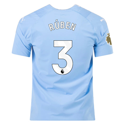 Puma Men's Ruben Dias Manchester City 23/24 Authentic Home Jersey