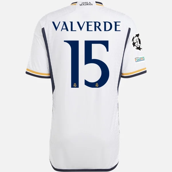 Adidas Man's Federico Valverde Real Madrid 23/24 Authentic Home Jersey