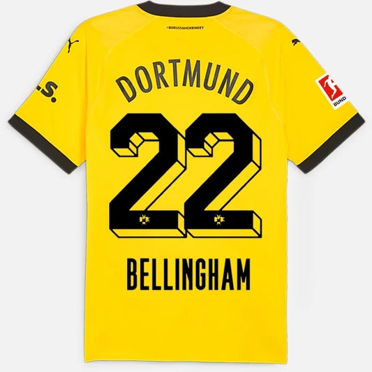 Puma Man's Jude Bellingham Borussia Dortmund 23/24 Authentic Home Jersey