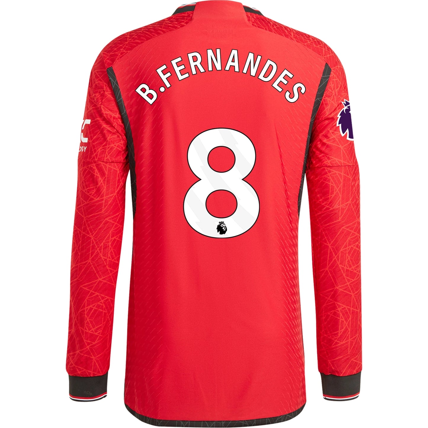 Adidas Man's Bruno Fernandes Manchester United 23/24 Authentic Long Sleeve Home Jersey