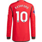 Adidas Man's Marcus Rashford Manchester United 23/24 Authentic Long Sleeves Home Jersey