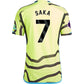 Adidas Men's Bukayo Saka Arsenal 23/24 Authentic Away Jersey