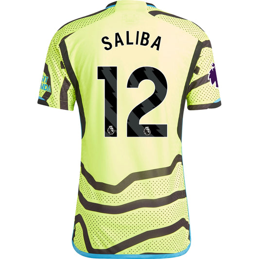 Adidas Men's William Saliba Arsenal 23/24 Authentic Away Jersey