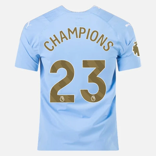 Puma Men's Manchester City Champions 23/24 Authentic Home Jersey