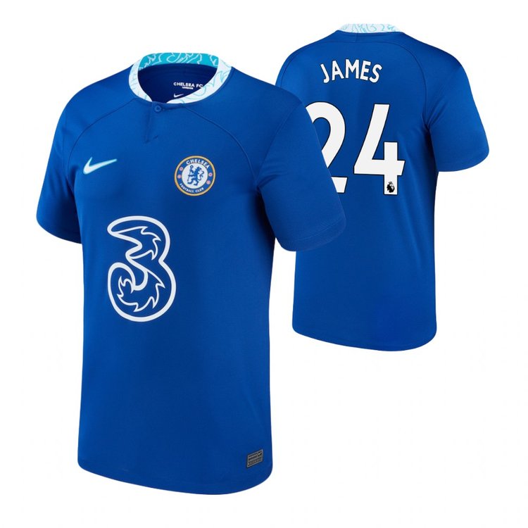 Nike Men's Authentic Reece James 24 Chelsea 22/23 Home Jersey