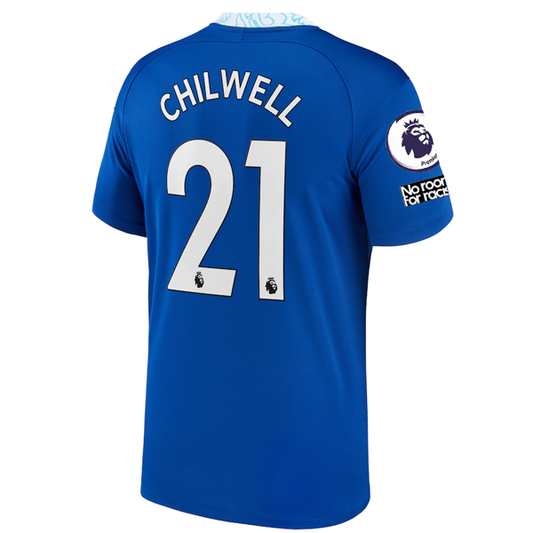 Nike Chelsea Ben Chilwell Home Jersey w/ EPL + Club World Cup Patches 22/23 (Rush Blue)
