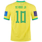 Nike Brazil Authentic Neymar Jr. Match Home Jersey 22/23 w/ World Cup 2022 Patches (Dynamic Yellow/Paramount Blue)