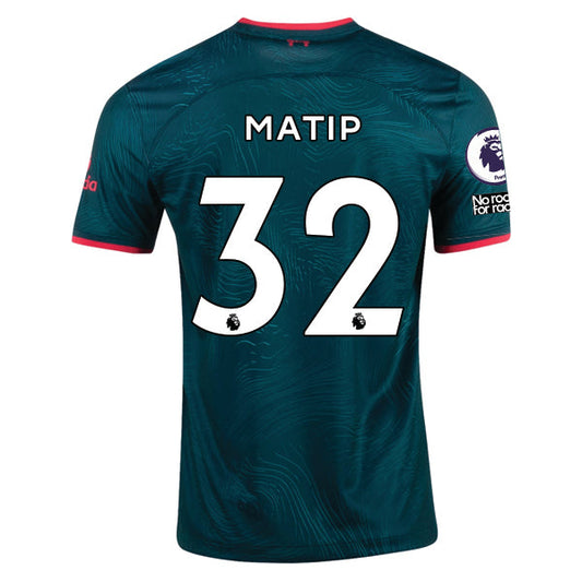 Products Nike Liverpool Robertson Third Jersey 22/23 w/ EPL and NRFR Patches (Dark Atomic Teal/Siren Red)