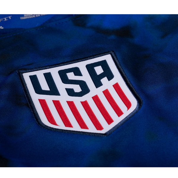Nike United States Musah Away Jersey 22/23 w/ World Cup 2022 Patches (Bright Blue/White)