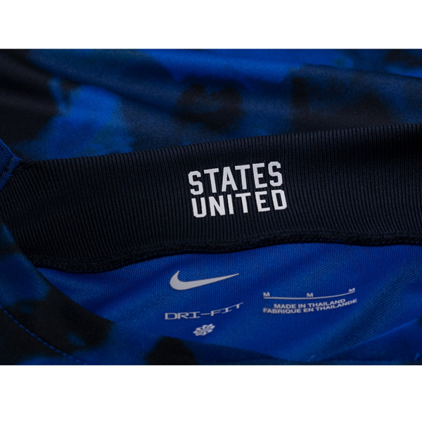 Nike United States Tyler Adams Away Jersey 22/23 w/ World Cup 2022 Patches (Bright Blue/White)