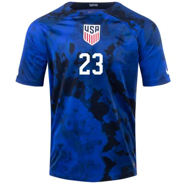 Nike United States Kellyn Acosta Away Jersey 22/23 (Bright Blue/White)