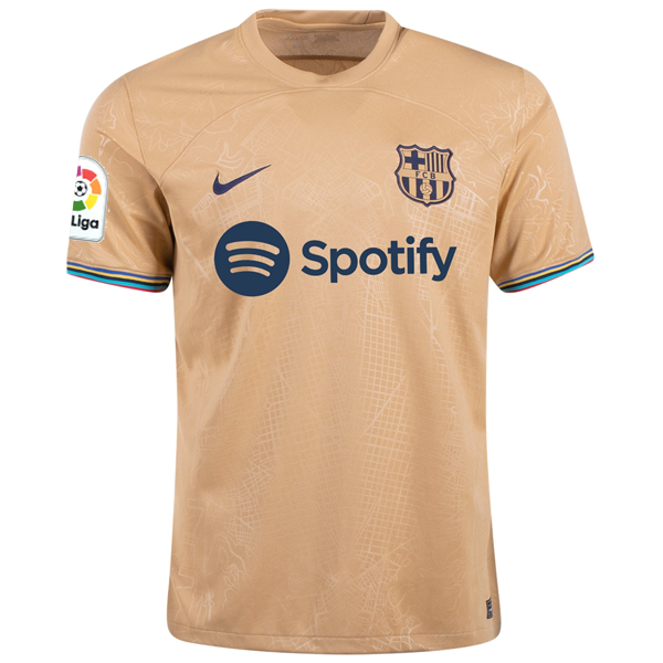 Nike Barcelona Jordi Alba Away Jersey w/ La Liga Patch 22/23 (Club Gold)