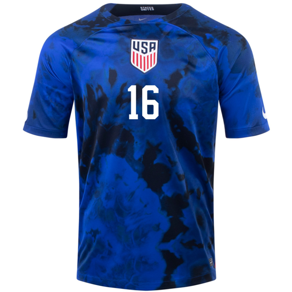 Nike United States George Bello Away Jersey 22/23 (Bright Blue/White)