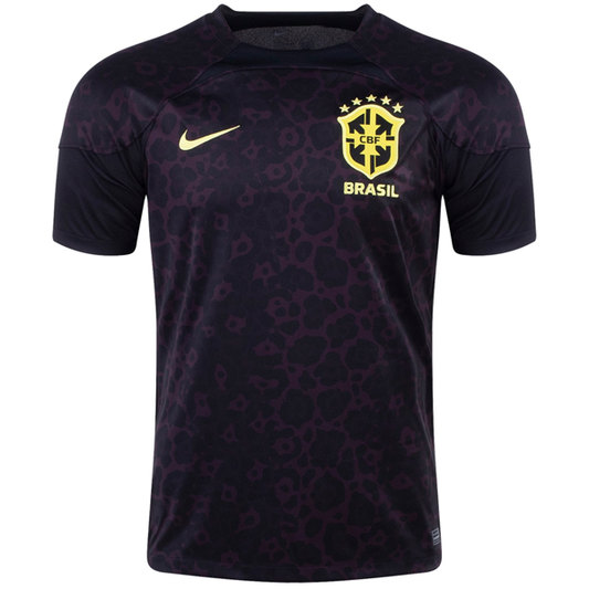 Nike Brazil Goalkeeper Jersey 22/23 (Black/Burgundy Ash/Dynamic Yellow)