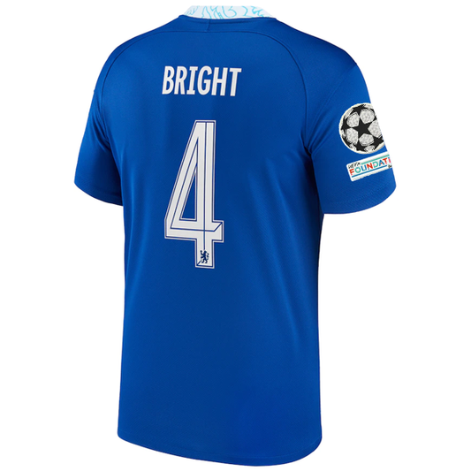 Nike Chelsea Millie Bright Home Jersey w/ Champions League + Club World Cup Patches 22/23 (Rush Blue)