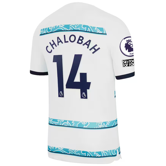Nike Chelsea Chalobah Away Jersey w/ EPL + Club World Cup Patches 22/23 (White/College Navy)