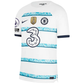 Nike Chelsea Ben Chilwell Away Jersey w/ EPL + Club World Cup Patches 22/23 (White/College Navy)