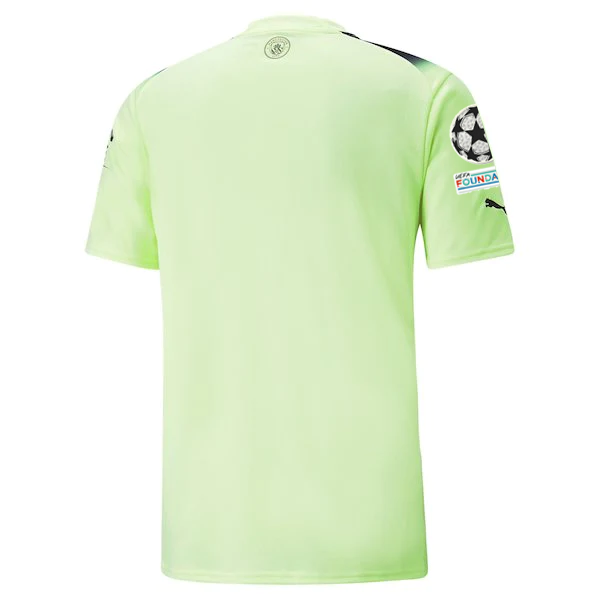 Puma Manchester City Third Jersey w/ Champions League Patches 22/23 (Fizzy Light/Parisian Night)