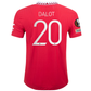 adidas Manchester United Diogo Dalot Authentic Home Jersey w/ Europa League Patches 22/23 (Real Red)