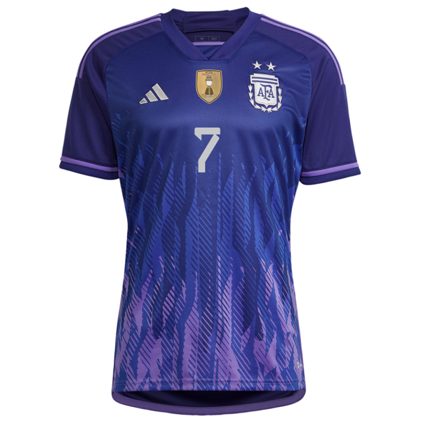 adidas Argentina Rodrigo De Paul Away Jersey 22/23 (Legacy Indigo/Purple Rush)