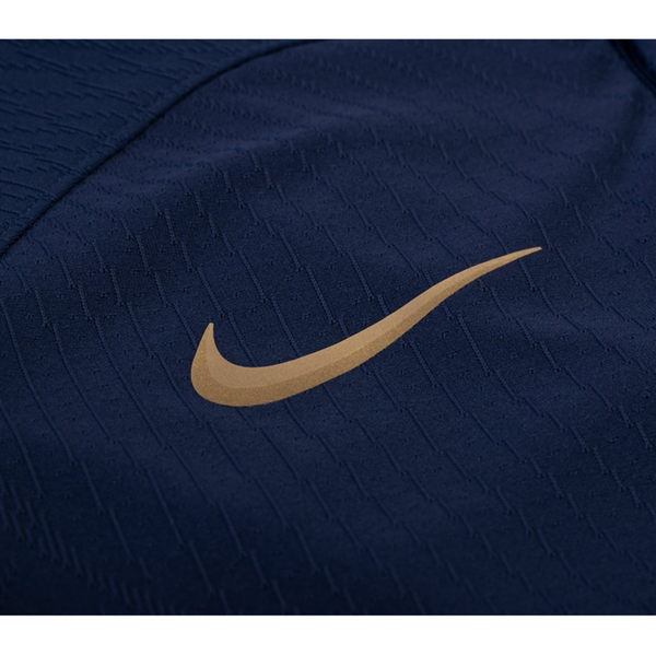 Nike France Authentic Match Kylian Mbappe Home Jersey w/ World Cup Champion Patch 22/23 (Midnight Navy/Metallic Gold)