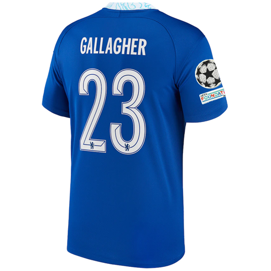Nike Chelsea Connor Gallagher Home Jersey w/ Champions League + Club World Cup Patches 22/23 (Rush Blue)