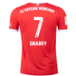 adidas Bayern Munich Serge Gnabry Home Jersey w/ Bundesliga + 10 Times Winner Patch 22/23 (Red/White)