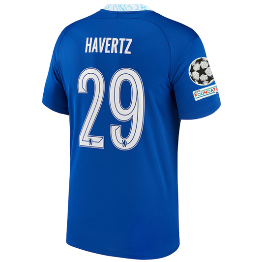 Nike Chelsea Kai Havertz Home Jersey w/ Champions League + Club World Cup Patches 22/23 (Rush Blue)