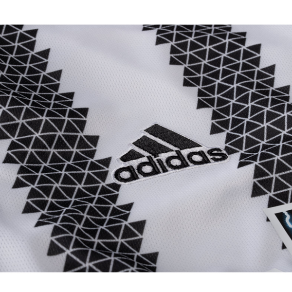 adidas Juventus Dusan Vlahovic Home Jersey w/ Champions League Patches 22/23 (White/Black)