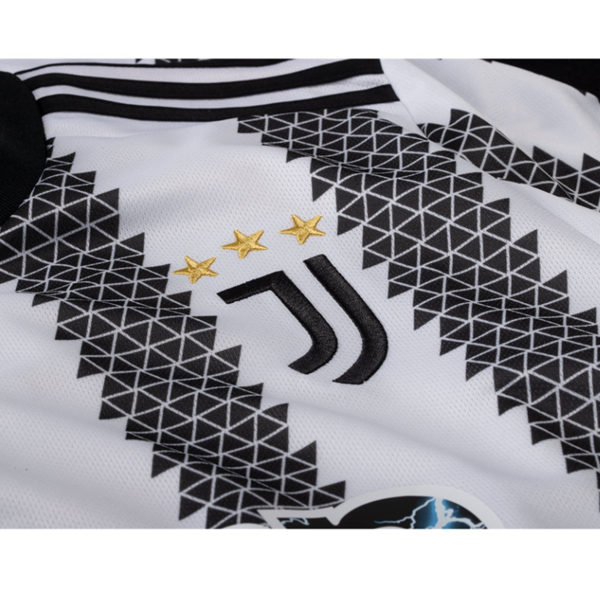 adidas Juventus Paul Pogba Home Jersey w/ Champions League Patches 22/23 (White/Black)