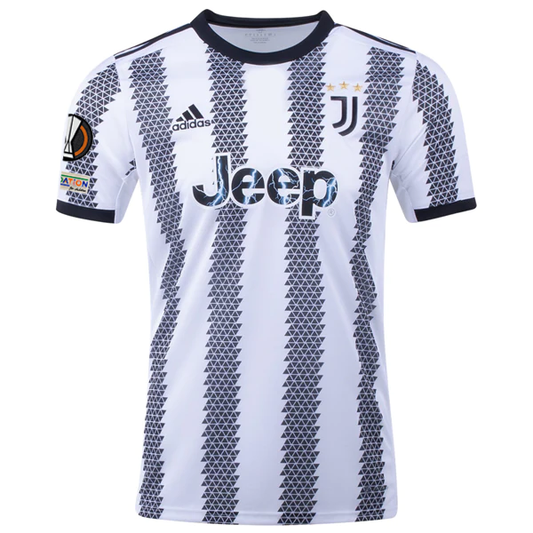 adidas Juventus Home Jersey w/ Europa League Patches 22/23 (White/Black)