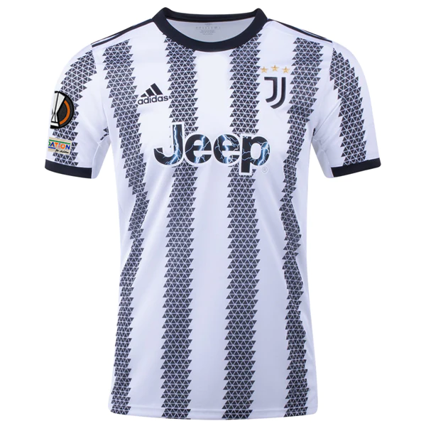 adidas Juventus Angel Di Maria Home Jersey w/ Europa League Patches 22/23 (White/Black)