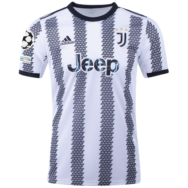 adidas Juventus Juan Cuadrado Home Jersey w/ Champions League Patches 22/23 (White/Black)