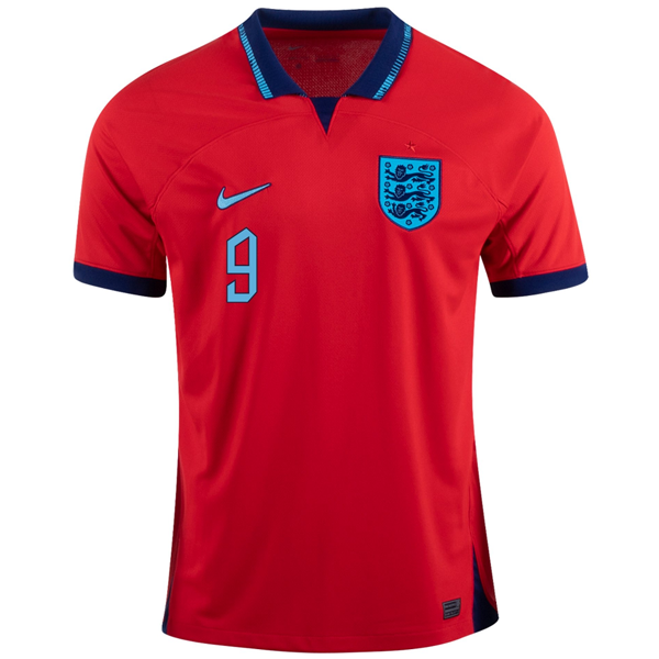 Nike England Harry Kane Away Jersey 22/23 (Challenge Red/Blue Void)