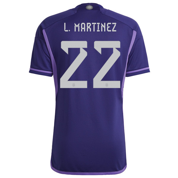 adidas Argentina Lautaro Martinez Away Jersey 22/23 (Legacy Indigo/Purple Rush)