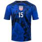 Nike United States Aaron Long Away Jersey 22/23 (Bright Blue/White)