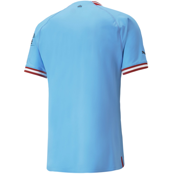 Puma Manchester City Authentic Home Jersey 22/23 (Team Light Blue/Intense Red)