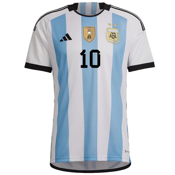 Adidas Argentina Diego Maradona Home Jersey w/ Copa America Champion Patch 22/23 (White/Team Light Blue)