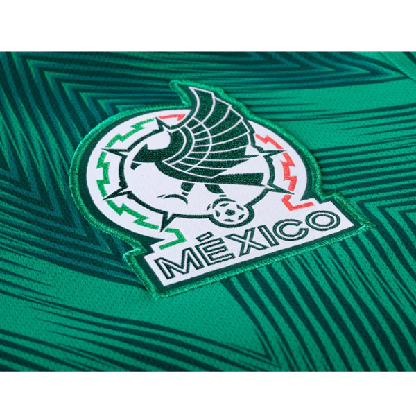 adidas Mexico Pineda Home Long Sleeve Jersey 22/23 w/ World Cup Patches (Vivid Green)