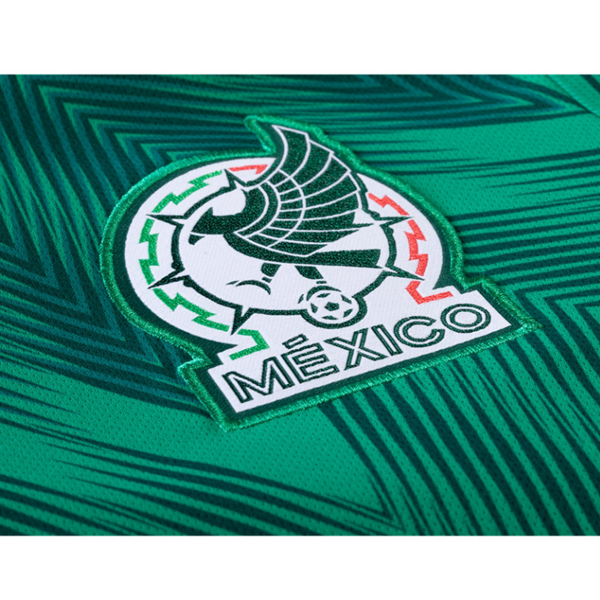 Adidas Mexico Orbelin Pineda Home Jersey w/ World Cup 2022 Patches 22/23 (Vivid Green)