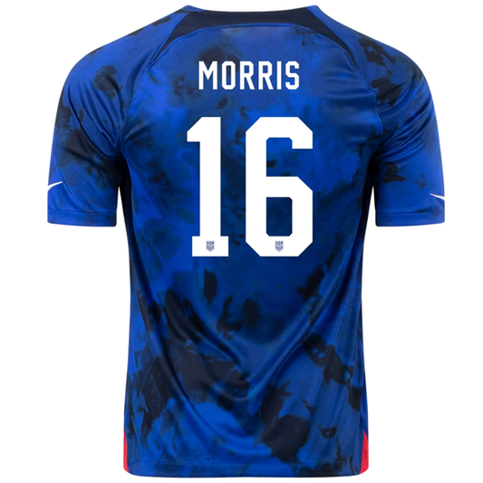 Nike United States Jordan Morris Away Jersey 22/23 (Bright Blue/White)