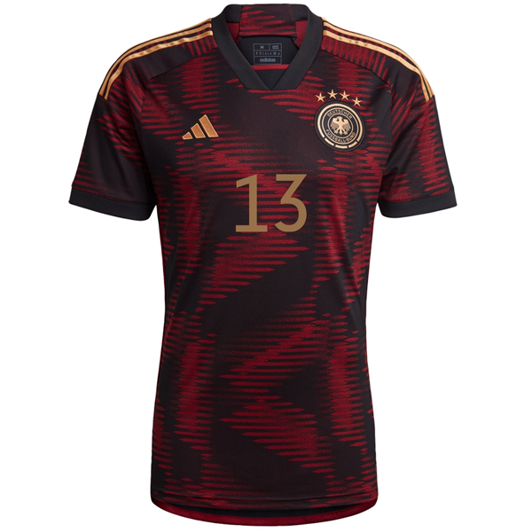 adidas Germany Thomas Muller Away Jersey 22/23 (Black/Burgundy)