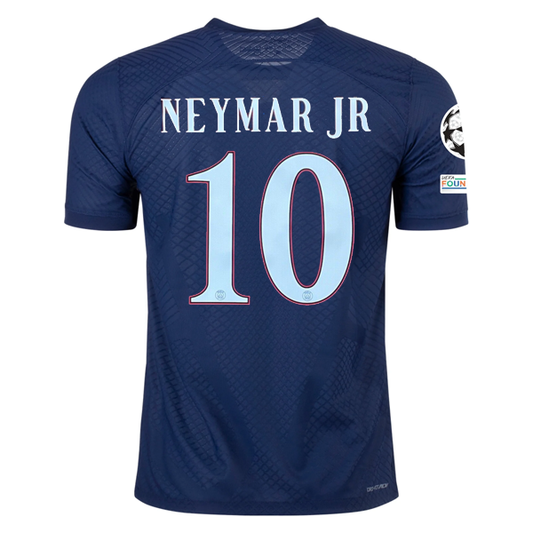 Nike Paris Saint-Germain Neymar Jr Authentic Match Home Jersey W/ Champions League Patches 22/23 (Midnight Navy)