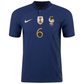 Nike France Authentic Match Paul Pogba Home Jersey w/ World Cup Champion Patch 22/23 (Midnight Navy/Metallic Gold)