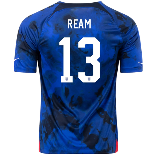 Nike United States Tim Ream Away Jersey 22/23 (Bright Blue/White)