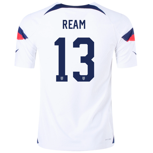 Nike United States Authentic Match Tim Ream Home Jersey 22/23 (White/Loyal Blue)
