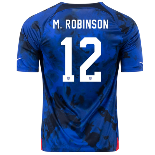Nike United States Miles Robinson Away Jersey 22/23 (Bright Blue/White)