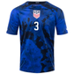 Nike United States Walker Zimmerman Away Jersey 22/23 (Bright Blue/White)